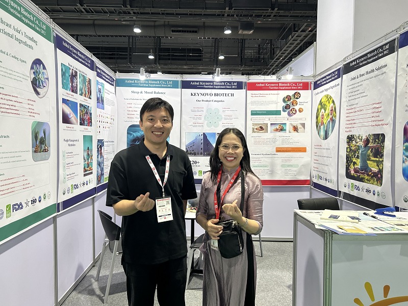 Estande M38 da Keynovo atrai parceiros globais na Vitafoods Asia 2025
